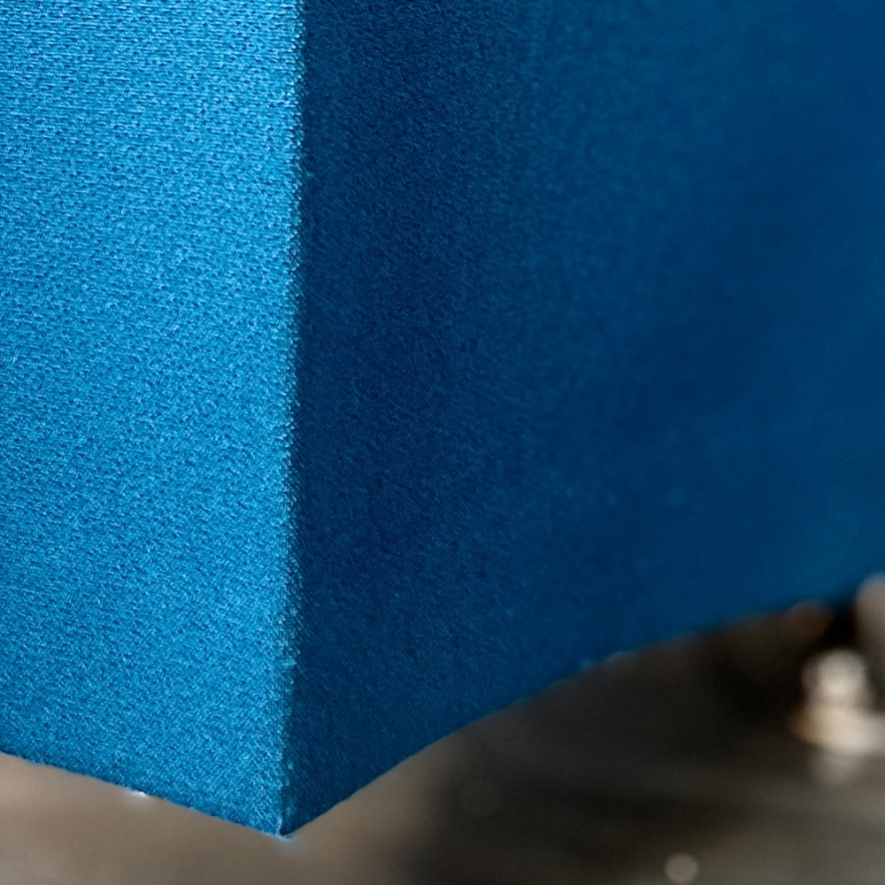 Safiyaa Turquoise Blue Wide Leg Trousers Size 6 38 UK 10 Stretch Flat Front Pant - Picture 13 of 17